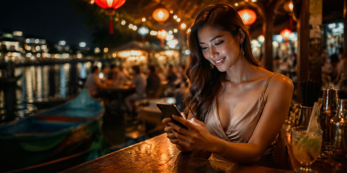 Người chơi cá cược bài tại chợ đêm Mũi Né